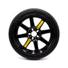 17-inch EZ Spare Wheel with T125/80r17 temporary use tire – black alloy emergency spare tire for vehicles without a factory spare

