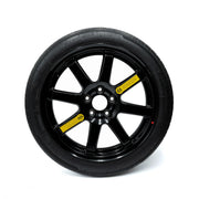 17-inch EZ Spare Wheel with T125/80r17 temporary use tire – black alloy emergency spare tire for vehicles without a factory spare