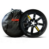 20 inch EZ Spare wheel and tire with an option of gloss black alloy wheel with the EZ Spare premium wheel carrying bag