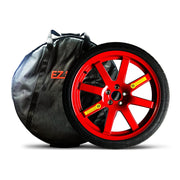 EZ Spare for BMW X5, a red alloy spare with an EZ Spare premium wheel carrying bag included.