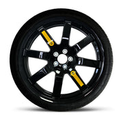 Spare tire for Genesis with a black wheel as an option color