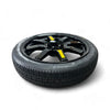 EZ Spare wheel and tire  black option showing a top view of the spare  