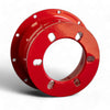 Interchangeable Hub Center for 6T Truck - A back view of the interchangeable hub system for the 6T truck with PCD 6×127 to 6×139.7. This new interchangeable hub is designed for flexibility, allowing for easy adaptation between different lug patterns.