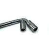 A close-up view of EZ Spare hex steel socket sizes: 17mm, 19mm, 21mm, and 23mm.