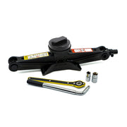 EZ Spare Wheel 3-ton scissor jack kit for BMW & MINI with rubber pads and ratchet wrench for tire change.