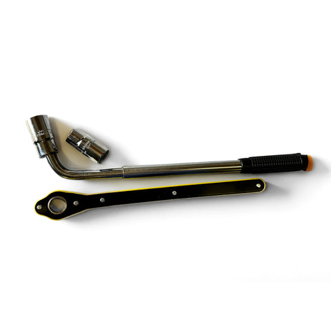 Telescoping Lug Wrench: For those hard-to-reach places, the telescoping lug wrench extends to provide the extra leverage you need.
