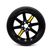 EZ Spare Tire T145/80D17 compact spare with black alloy wheel and temporary use warning label
