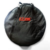 Durable black nylon carrying bag designed for 20-inch spare wheels and tires, ensuring convenient storage and protection.